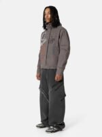 Retro Washed Distressed Deconstructed Patchwork Barrel Jeans - Image 3