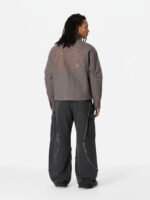 Retro Washed Distressed Deconstructed Patchwork Barrel Jeans - Image 4