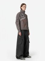Retro Washed Distressed Deconstructed Patchwork Barrel Jeans - Image 5
