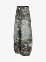 Camouflage Machete RO Star Wide-Leg Jeans - Image 3