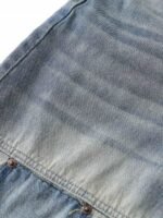 Vintage Patchwork Raw Edge Cropped Jort - Image 10