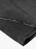 Retro Washed Distressed Deconstructed Patchwork Barrel Jeans - Image 12