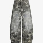 Camouflage Machete RO Star Wide-Leg Jeans