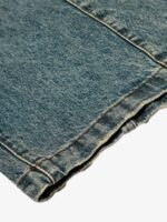 Vintage Mud-Dyed Distressed Barrel Jeans - Image 7