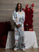 Retro Artistic Graffiti Angelic Prints Baggy Jeans - Image 6