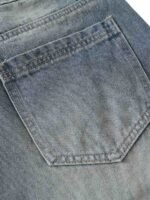 Vintage Patchwork Raw Edge Cropped Jort - Image 8