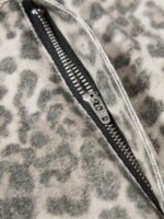 Street Leopard Camouflage Pleated Barrel Jeans - Image 7