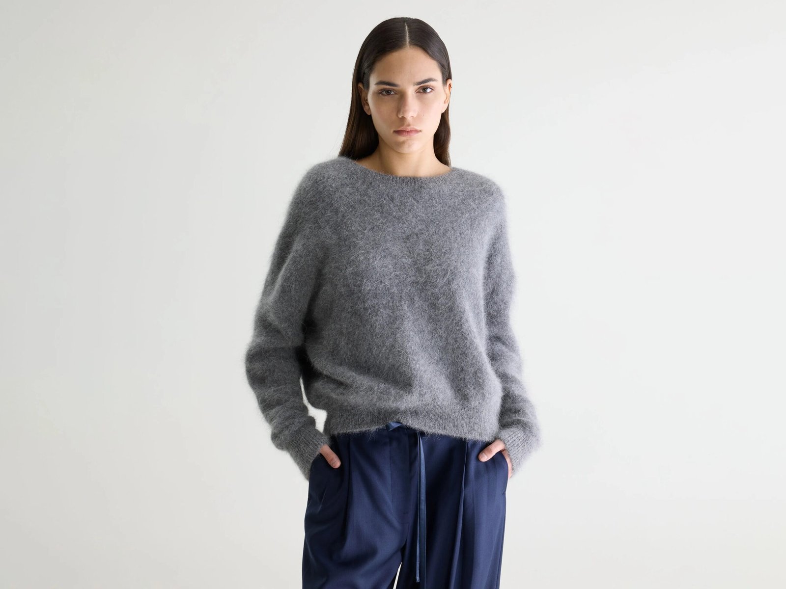 BW25190320K1014U-257_1.jpg Datus angora-blend sweater (252 / W / MID GREY) - Image 1