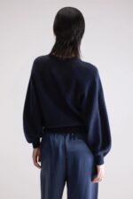 Ameka Crewneck Sweater (252 / W / NAVY) - Image 4