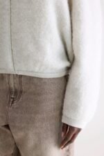 Asedi zip-up cardigan (252 / W / OYSTER) - Image 6