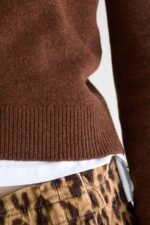 Spag slim cashmere sweater (252 / W / SUEDE) - Image 6