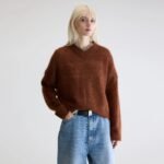 Arcy v-neck sweater (252 / W / SUEDE)