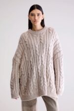 Nesk cable knit sweater  (252 / W / SABLE) - Image 2