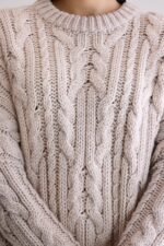 Nesk cable knit sweater  (252 / W / SABLE) - Image 6