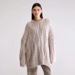 Nesk cable knit sweater  (252 / W / SABLE)