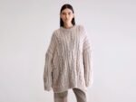 Nesk cable knit sweater  (252 / W / SABLE)