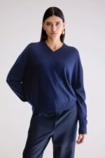 Slax cashmere sweater (252 / W / NAVY) - Image 2