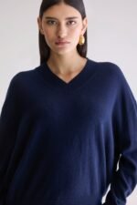 Slax cashmere sweater (252 / W / NAVY) - Image 5