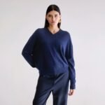 Slax cashmere sweater (252 / W / NAVY)