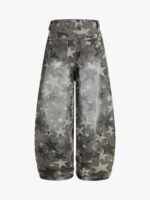 Camouflage Machete RO Star Wide-Leg Jeans - Image 2