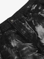 Street Heavy Deconstructed Painted Jeans - Image 4