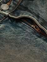 Vintage Mud-Dyed Distressed Barrel Jeans - Image 5