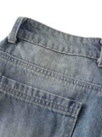 Vintage Patchwork Raw Edge Cropped Jort - Image 7