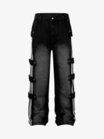 Street Stripe Paneled Work Jeans