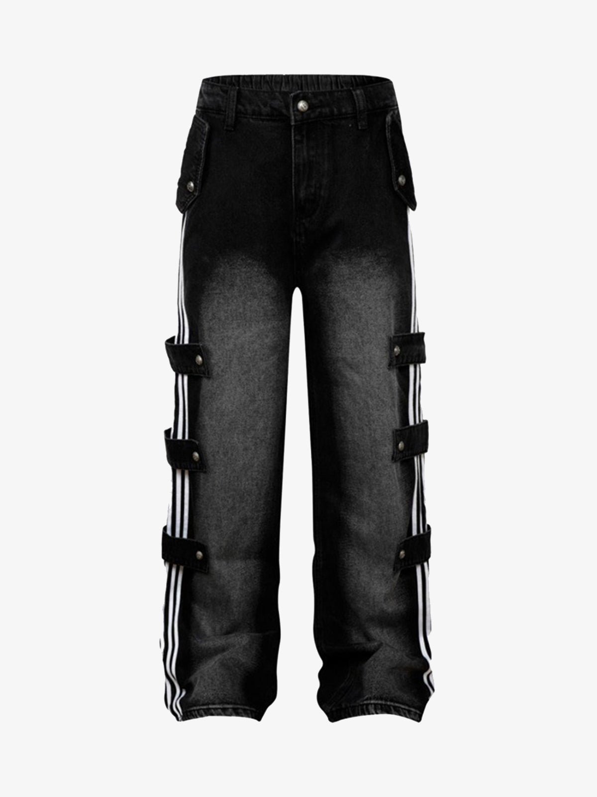 image1_8ca687e7-b21c-4d2a-bd39-2379a10c62e5.jpg Street Stripe Paneled Work Jeans - Image 1