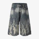 Retro Spray Monkey Washed Baggy Jorts - 2532