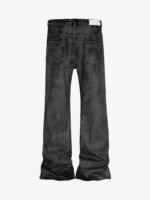 Retro Hand-Brushed Glitter Flare Jeans - Image 2