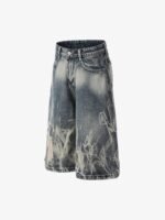 Retro Spray Monkey Washed Baggy Jorts - 2532 - Image 3