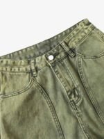 Washed Distressed Ripped Barrel Jeans - Image 5
