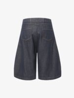 Deconstructed Split Contrast Stitching Scimitar Jorts - Image 4
