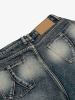 Retro Spray Monkey Washed Baggy Jorts - 2532 - Image 7