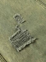 Washed Distressed Ripped Barrel Jeans - Image 7