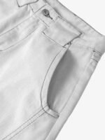 Deconstructed Split Contrast Stitching Scimitar Jorts - Image 8