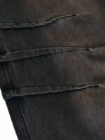 Washed Pleated Straight Jeans - 2263 - Image 7